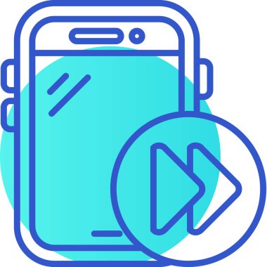 Akıllı telefon. Web simgesi basit illüstrasyon