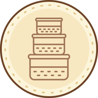 Çikolata. Web simgesi basit illüstrasyon