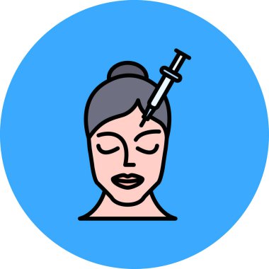 Damlası olan bir kadının vektör illüstrasyonu