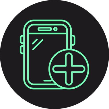 vektör cep telefon simgesi