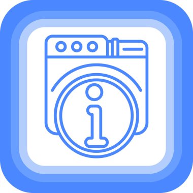 çamaşır makinesi ikon vektör çizimi