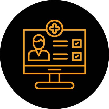 doktor vektör simgesi modern basit illüstrasyon