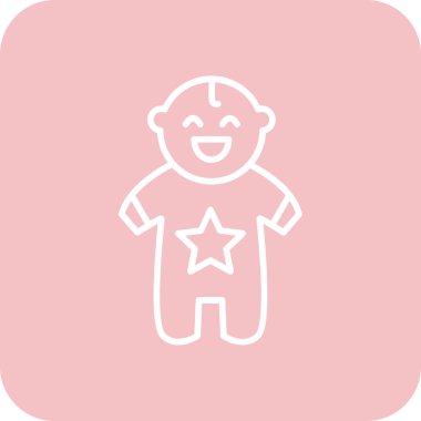 Bebek simgesi. Vektör çizim