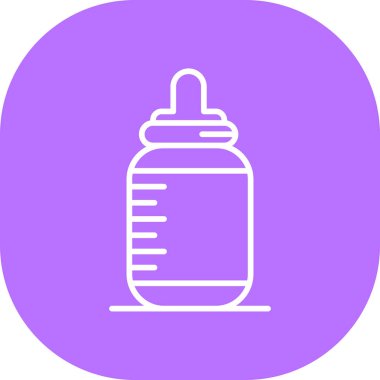 Süt simgesinin vektör illüstrasyonu