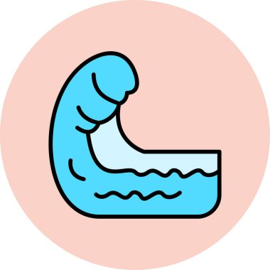 Gıda ve arkaplan simgesinin vektör çizimi