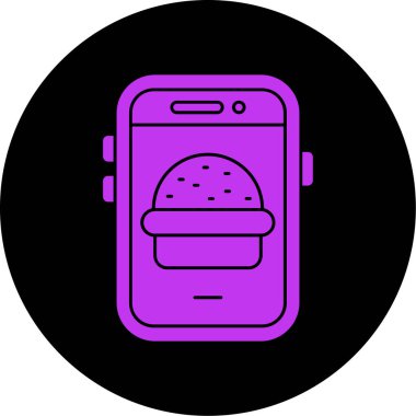 Gıda simgesinin vektör illüstrasyonu