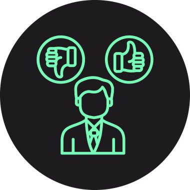 İş adamı simgesi vektör illüstrasyonu