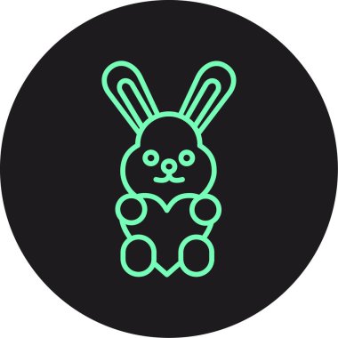 vektör Paskalya Tavşanı simgesi