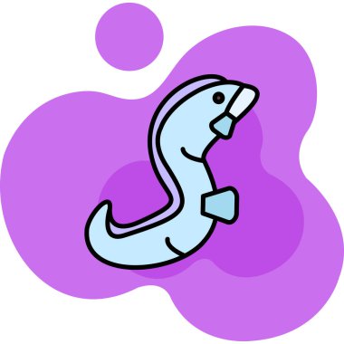 balık simgesi, vektör illüstrasyonu