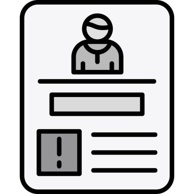 Kimlik kartı. Basit tasarım