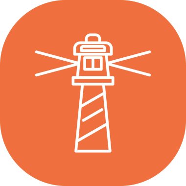 Deniz feneri vektör çizim