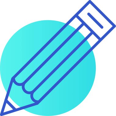 Kalem. Web simgesi basit illüstrasyon