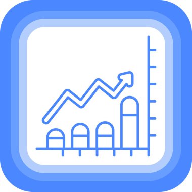 iş grafiği ikon vektör illüstrasyonu