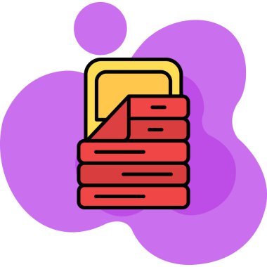 Kitap. Web simgesi basit illüstrasyon