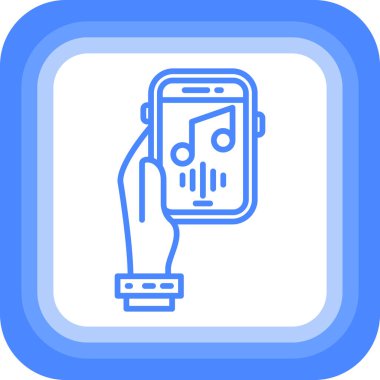 akıllı telefon simgesi. Basit resimleme