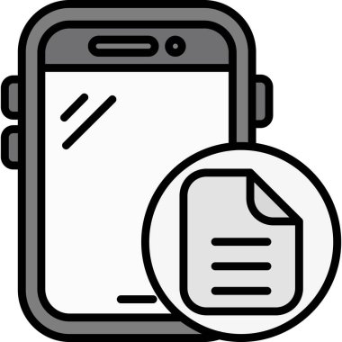 akıllı telefon mobil simgesi, vektör illüstrasyonu