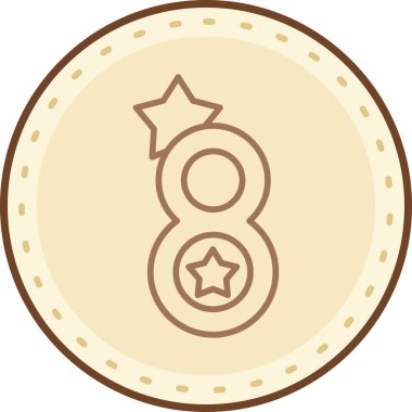 8 numaralı simge tasarımı