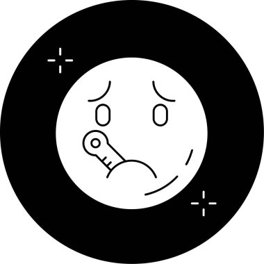 Çizgi film simgesinin vektör çizimi