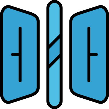 Simgeyi yansıt, vektör illüstrasyonu basit tasarım