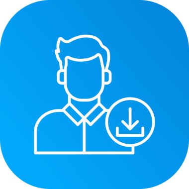 İnsan simgesi soyut bir grupta izole edildi