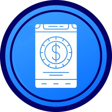 Dolar cep telefonu simgesi, basit biçim