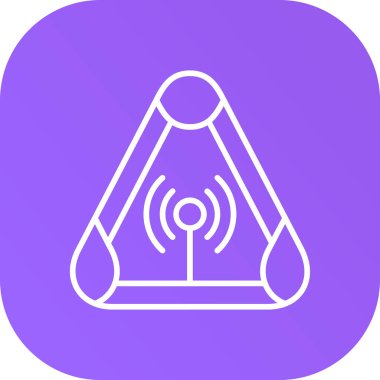 Benzersiz sinyal vektör simgesi