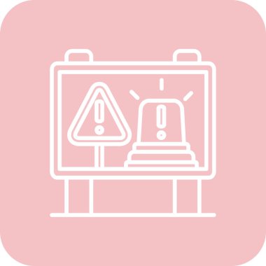 çalar saat simge vektör çizim