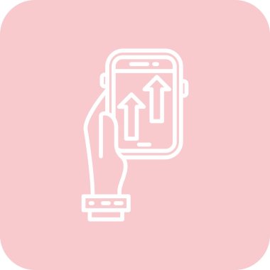 akıllı telefon simgesi vektör illüstrasyonu