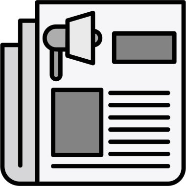 haber gazetesi medya simgesi