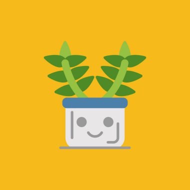 bitki simgesi, vektör illüstrasyonu