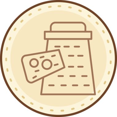 Gıda simgesinin vektör illüstrasyonu