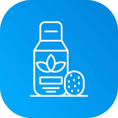 Taze meyve suyu ve meyve ikonu, basit vektör illüstrasyonu