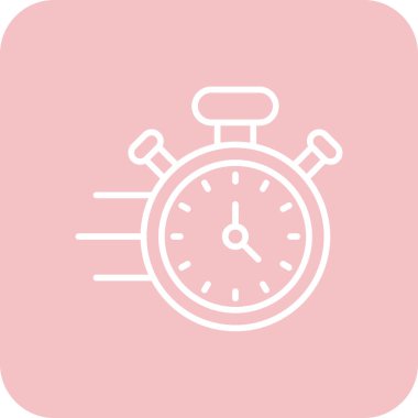 Alarm saati simgesi, vektör illüstrasyonu