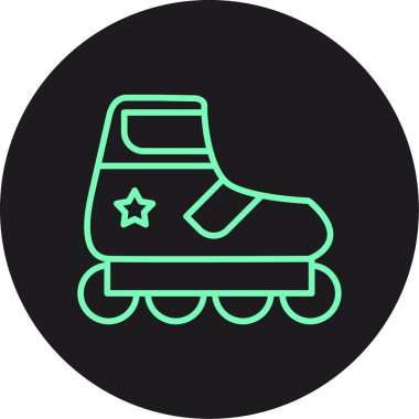 vektör sporları ve paten simgesi