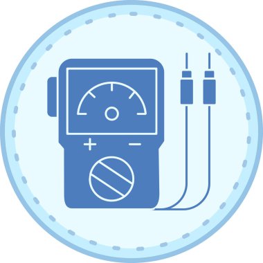 Kan basıncı ölçer ikonu. Web için basit tansiyon ölçer vektör simgesi çizimi