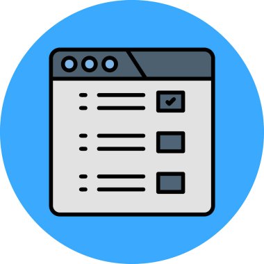 belge web simgesi basit tasarım