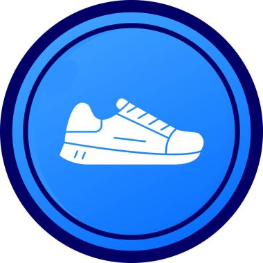 spor ayakkabı simgesi modada izole edilmiş arkaplan