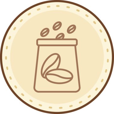 kahve fincanı simgesi, vektör illüstrasyonu