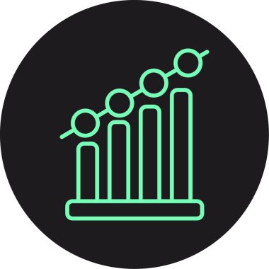 Soyut arkaplan gruplandırılmış analiz simgesi