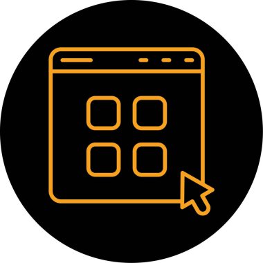 seo modern simgesinin vektör illüstrasyonu