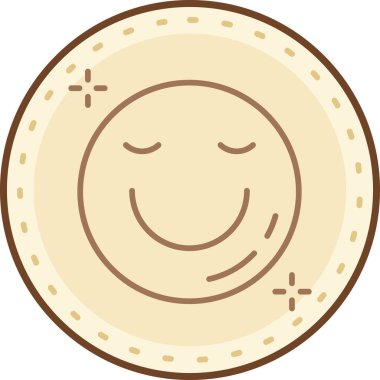 Mutlu para simgesi, vektör illüstrasyonu