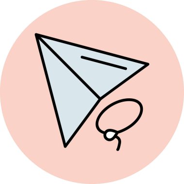 Bir uçurtma simgesinin vektör çizimi