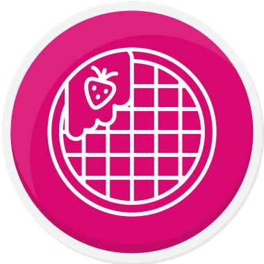 Şirin bir köpek simgesinin vektör çizimi