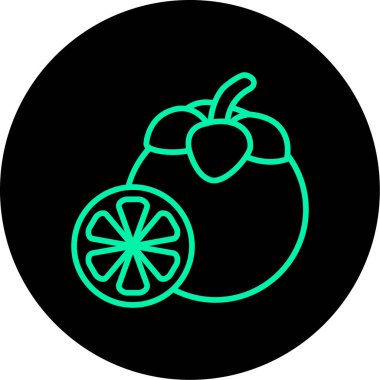 Benzersiz limon meyve vektörü sembolü