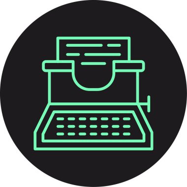 vektör daktilo web simgesi