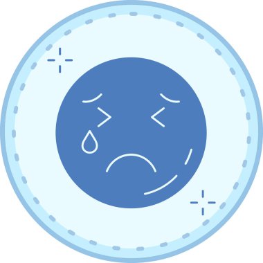 Üzücü. Web simgesi basit illüstrasyon