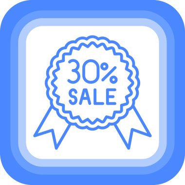 Satış. Web simgesi basit illüstrasyon