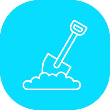 kürek simgesi vektör illüstrasyonu