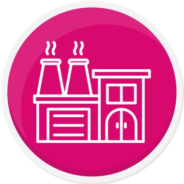 Modern yapı simgesinin vektör illüstrasyonu