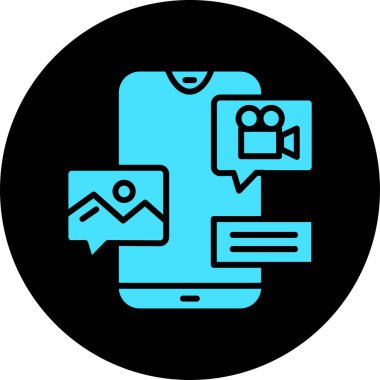 Görüntü çevrimiçi pazarlama simgesi